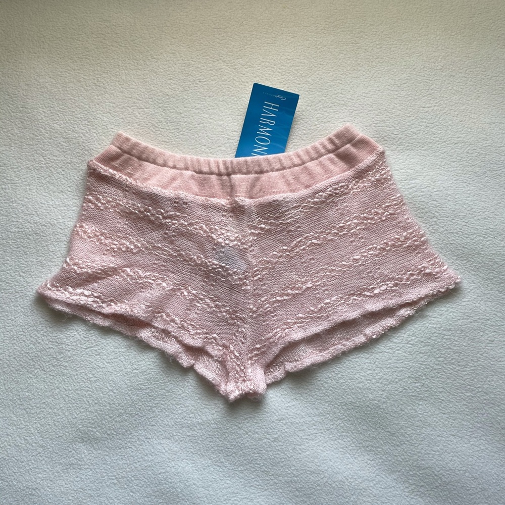 M/L Pink Harmonie Knit Shorts NWT
